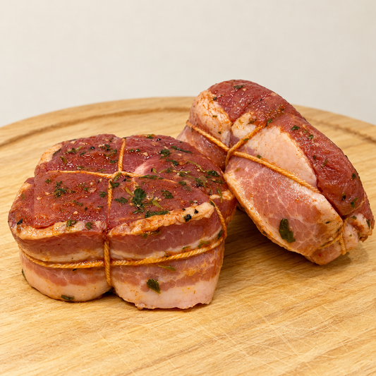 Médaillon de porc BBQ enrobés de bacon