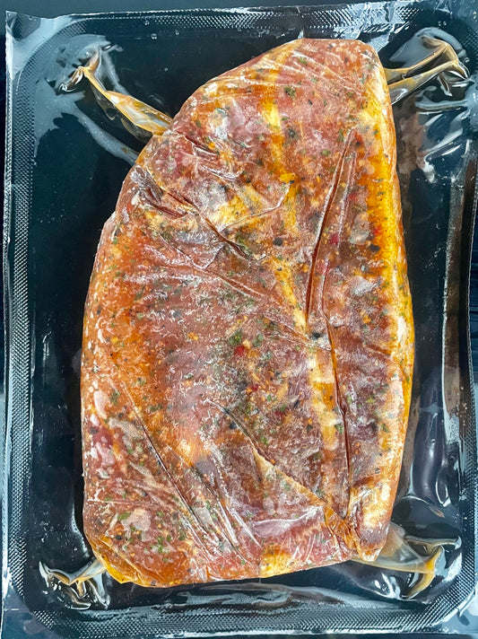 Côtelettes de porc mariné Érable chipotle (coupe BBQ)