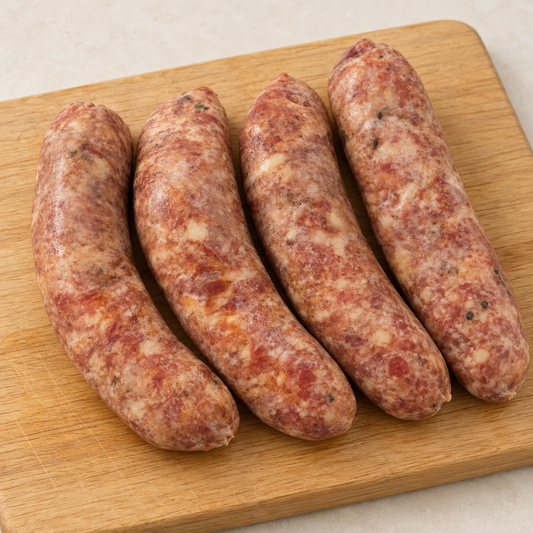 Quatre saucisses au smoked meat maison